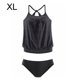 thumbnail image 2 of Eigraketly Traje de baño para mujer Traje de baño dividido sexy Traje de baño de color sólido Calzoncillos superiores, Rosa, M Traje de baño Negro SG Eigraketly OD001364-09, 2 of 5