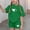 Green, variant on FSYBOA Girls Graphic Outfit Sets, Summer Casual Short Sleeve Crew Neck Kids Clothing Set Pink Size 3-15T