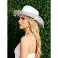 thumbnail image 4 of Deago Women's Western Rhinestone Cowboy Hat Bridal Cowgirl Hats for Bachelorette Party Halloween Costume (White), 4 of 8