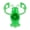 Color:Green, variant on LED Bike Light With Unique Lobster Shape Eye Catching Styles Cycling Light for Cyclists and Outdoor Enthusiasts