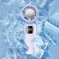 thumbnail image 2 of Portable Handheld Ice USB Fan With 29000 190 Speed Settings Type C Rechargeable Mini Personal Air Circulation For Indoor Outdoor Travel Use, 2 of 3