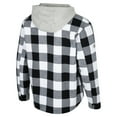 thumbnail image 3 of Men's Colosseum Black/White Oregon State Beavers Buffalo Plaid Full-Zip Jacket, 3 of 3