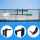 thumbnail image 4 of Ganchos dobles para poste de piscina, ganchos ajustables para valla de piscina, ganchos dobles para colgar herramientas de piscina, ganchos para valla de piscina, pared (negro), 4 of 5