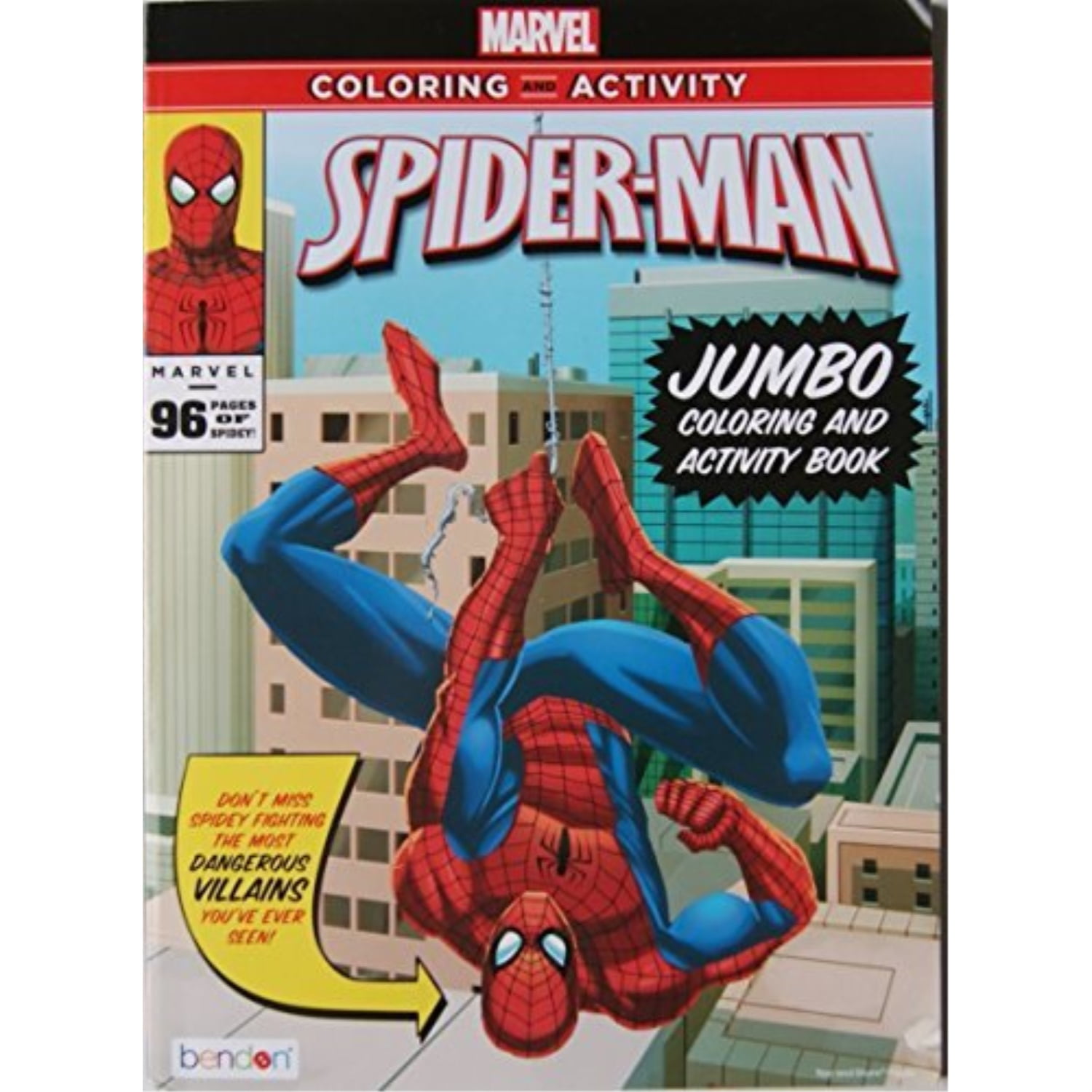 Download spider-man jumbo coloring and activity book - Walmart.com ...