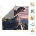 thumbnail image 2 of Dish Drying Mat, Sunset Cliff Dinosaur Highly Absorbent Drying Matt Kitchen Counter, Dish Mat Drying Pad Dishes Drainer Mats for Kitchen Counter or Sink, 16 x 18 inch, 2 of 6