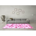 thumbnail image 3 of Ahgly Company Indoor Rectangle Abstract Pink Modern Area Rugs, 2' x 4', 3 of 4