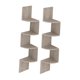 thumbnail image 2 of Estante de esquina de 2 piezas para montaje en pared, estantes de pared de esquina, ahorro rústico de 4 niveles para Gris, 2 of 9
