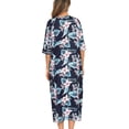 thumbnail image 2 of HLSOHJP Women's Long House Coat Full Zipper Robes Housecoat with Pockets Bath Robes Lightweight, 2 of 6