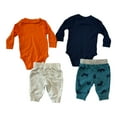 thumbnail image 2 of Carter's Baby & Toddler Boy's 4 Piece Long Sleeve Bodysuits & Jogger Pants Set, 2 of 2