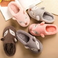 thumbnail image 3 of Guardurnaity Zapatillas de felpa Otoño Invierno suela gruesa cálido lindo dibujos animados encantador casa dormitorio pareja zapatos para mujer hombre Accesorios de calzado Café Guardurnaity AP013043-01, 3 of 6
