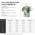 thumbnail image 7 of Disketp Men's Hawaiian Watercolor Green Leaves Print Shirts Button Down Holiday Beach Shirts-Large, 7 of 7