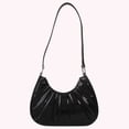 thumbnail image 4 of Bolso para Axilas para Mujer Bolso Hombro Plisado Portátil Bolsos Color Sólido (negro), 4 of 9
