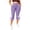 06# Purple, variant on Ihhxva Women's Plus Size Capri Yoga Pants High Waisted 3/4 Length Stretch Bow Detail Multi-Pockets L-5XL