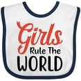 thumbnail image 3 of Inktastic Girls Rule the World Boys or Girls Baby Bib, 3 of 4