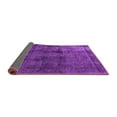 thumbnail image 2 of Ahgly Company Indoor Square Oriental Purple Industrial Area Rugs, 5' Square, 2 of 4
