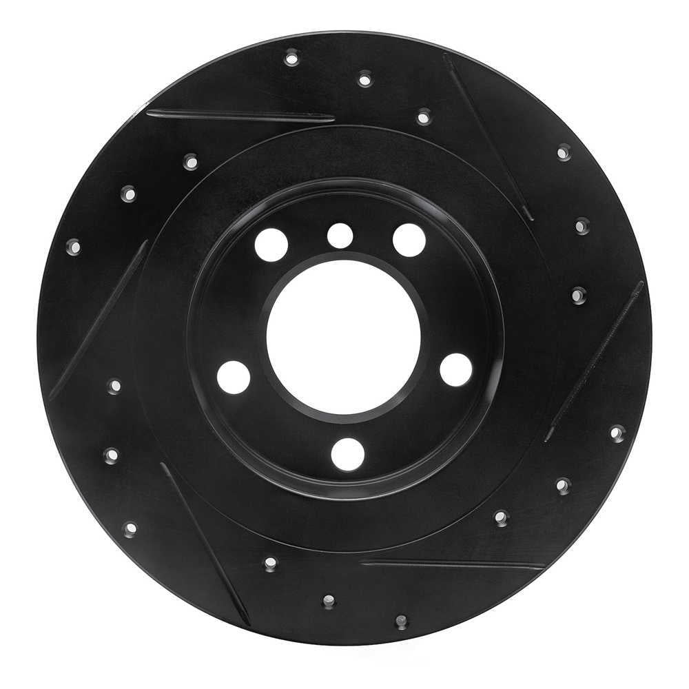 Dynamic Friction Company 633-32012L DFC Brake Rotor - Drilled And Slotted - Black