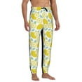 thumbnail image 5 of Sweatpants for Men - Cute Lemon Light Green Leaves Adjustable Elastic Band Mens Joggers With Pockets, Athletic Workout Gym Casual Track Pants for Men, 5 of 7