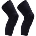 thumbnail image 1 of 2 Pack Knee Compression Pads Long Leg Sleeve Brace Protection for Baseball, Football and Volleyball, 1 of 2