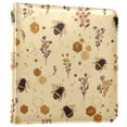 thumbnail image 2 of PU Leather Photo Album with Self-Adhesive Pages Scrapbook DIY Picture Holds 20+ Sheets Bees and Flowers Pattern, 2 of 9