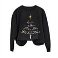 thumbnail image 6 of Christmas Sweatshirts for Womens Holiday Merry Pullover Long Sleeves Crewneck Shirts Fashion Christmas Tree Printed Blouses Casual Loose Christmas Sweatshirt, 6 of 8