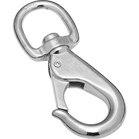 

National Hardware National Hardware N222-836 3102BC Swivel Eye Snap Hook 3/4 x 3-3/8 Nickel