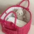 thumbnail image 3 of Car Storage Basket Organizer, Large Capacity Quilted Fabric Bin with Handles, Foldable Car Trunk Back Seat Storage for Groceries, Home Closet Use, Style-A, 3 of 6