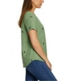 thumbnail image 3 of Vintage America Women's Bees Embroidered Relaxed Fit Tee Lightweight Cotton Blend T-Shirt, 3 of 6