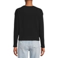 thumbnail image 3 of Time and Tru Knit Long Sleeve Crewneck Top, 3 of 5