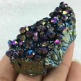 thumbnail image 5 of Yvsxxv Natural Quartz Crystal Rainbow Titanium Cluster Mineral Specimen Healing Stone for Home Decoration, 1 Pack, 5 of 6