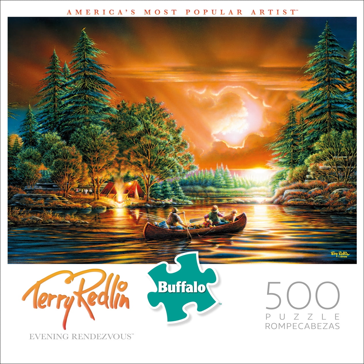 500 Piece Jigsaw Puzzle Details about   Buffalo Games Evening Rendezvous Terry Redlin