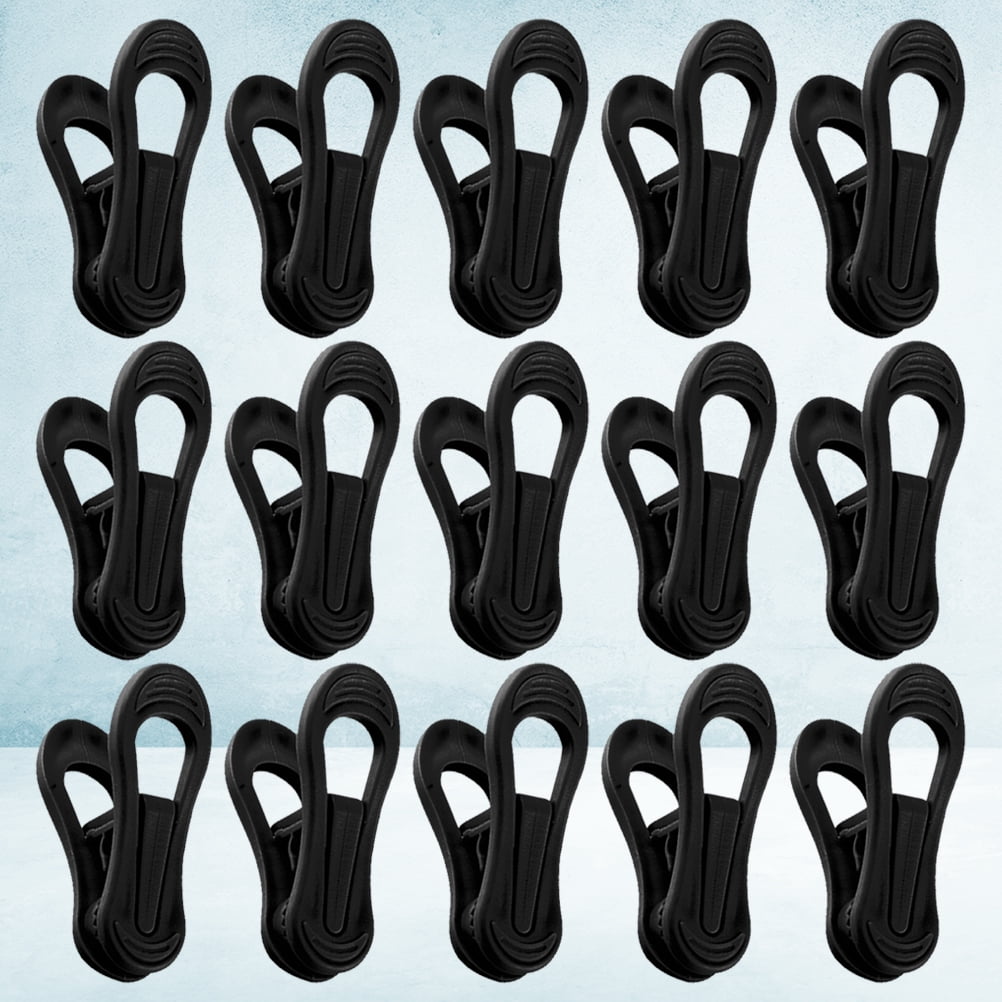 Set of 2 Clothing Small Drying White Hangers Windproof Clothespin Baby