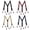 Black, variant on Button Holes Link Men's Suspenders Adjustable Elastic Unisex Braces Beige