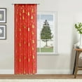 thumbnail image 5 of Fmbmuo Fade Proof Christmas Curtains Christmas Tree Print Light Filtering Red Decorations， UV Resistant Rod Pocket 1 pcs Art Deco Window Curtains， Bedroom/Living Room,108 Inch, 5 of 5