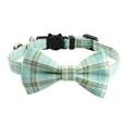 thumbnail image 5 of Guiexla Plaid Check Cat Collar with Bells Bow Tie Breakaway Pet Necklect Comfortable Stylish Design Pet Neck Collar for Boy Girl Cats Small Dogs, 5 of 8