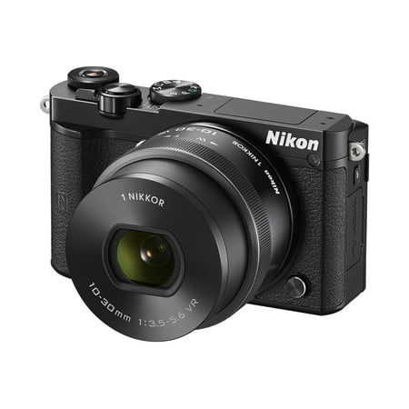 Nikon 1 J5 - Digital camera - mirrorless - 20.8 MP - 4K - 3x optical zoom 1 NIKKOR VR 10-30mm PD-ZOOM lens - Wi-Fi, NFC - black