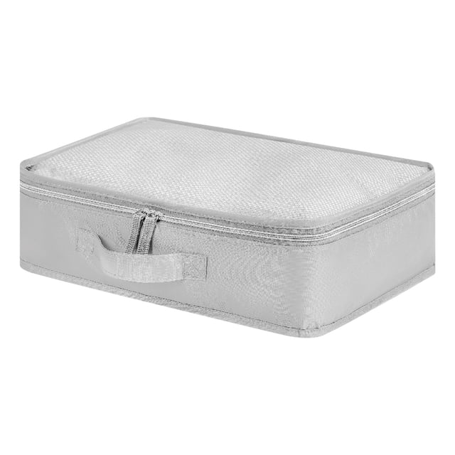 Bolsa de Almacenamiento Portátil de Tela Oxford con Malla Transpirable, Revestimiento Impermeable, Diseño de Mano para Viajes o Viajes de Negocios, Opciones de Tamaño S/M.