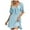 Light Blue, variant on Womens Dresses 2024 Spring Summer Deep V Neck Elegant Bow Tie Mini Dress S XL Casual Knee Length Dresses for Women Maxi for Women