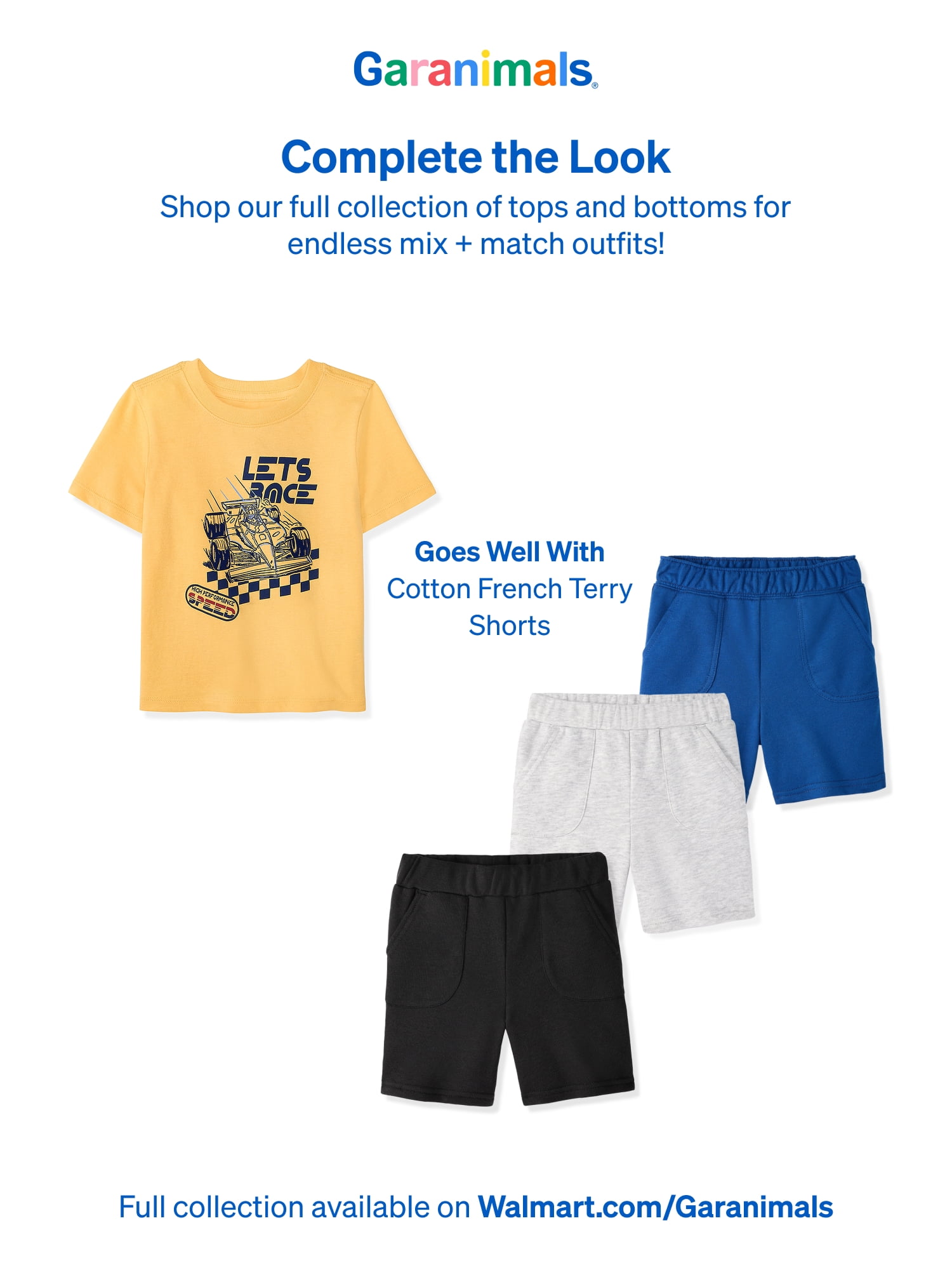 Garanimals Baby & Toddler Boys Shirts, Single & 3-Pack, Sizes 0-6T