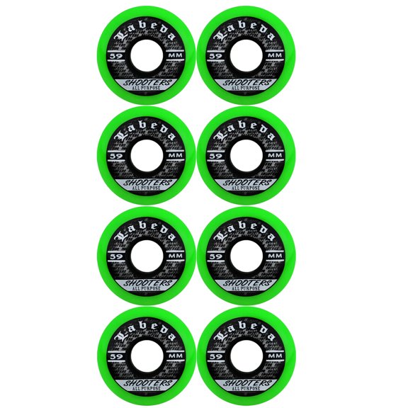 LABEDA WHEELS Inline Roller Hockey SHOOTER ALL PURPOSE GREEN 68mm 83A x8