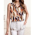 thumbnail image 5 of Zeagoo Womens Sleeveless Button Down Shirt Tops V Neck Business Casual Collared Blouses Tank Top, 5 of 7