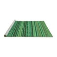 thumbnail image 2 of Ahgly Company Machine Washable Indoor Rectangle Oriental Turquoise Blue Modern Area Rugs, 7' x 9', 2 of 4