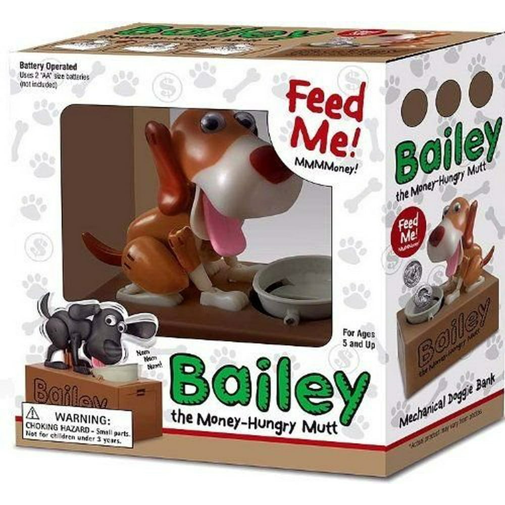 Dog Mechanical Piggy Bank Watch Him Eat Your Coins! Colors May Va