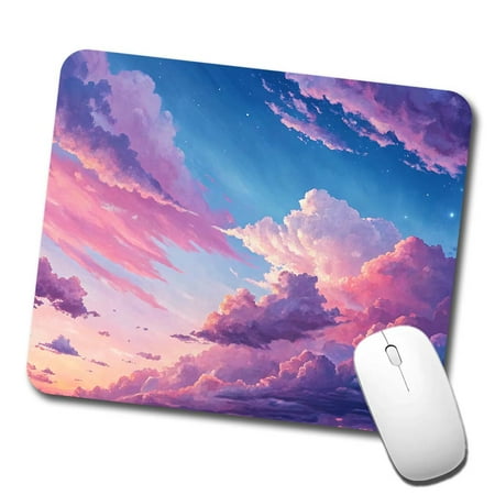 Painterly Sky Anime Mouse Pad Low Profile Gaming Mat