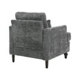 thumbnail image 4 of Coolmore Wood Frame Armchair, Modern Accent Chair Lounge Chair For Living Room,Tufted Club Chair, Mid Century Modern Arm Chairs With Studded, Solid Wood Frame, For Bedroom, Reading (Gray Chenille), 4 of 11