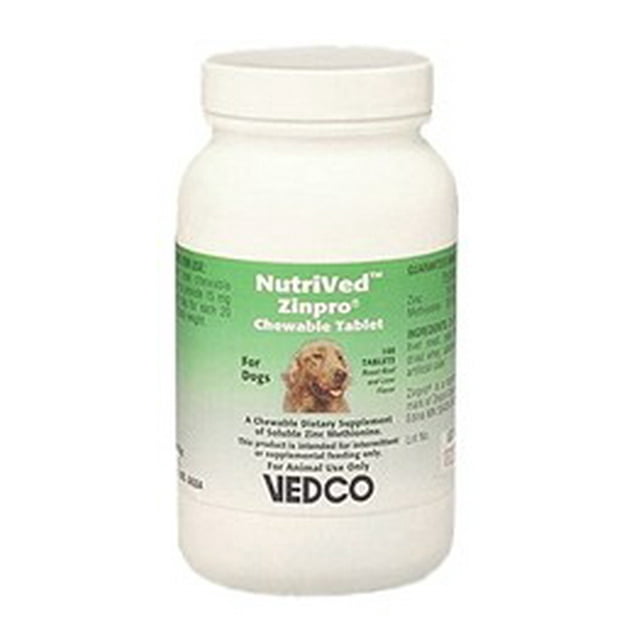 MFR BACKORDER 042617 NutriVed Zinpro for Dogs 100 CHEWABLE Tablets