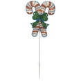 thumbnail image 4 of Northlight Lighted Holographic Candy Cane Outdoor Christmas Pathway Markers - 25.5" - Set of 3, 4 of 9