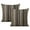 Patchwork Farmhouse Striped-97, variant on Boho Styled Linen Pillow Covers 16x16inch (Set of 2) – Black and Beige Stripe Patchwork to Enhance Your Decor