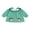 Green, variant on RUINIXCW Toddler Baby Girl Football Dress Little Girls Fall Waffled Dress Funny Rugby Letter Embroidery Bow Ruffled Crew Neck Long Sleeve loose Dress