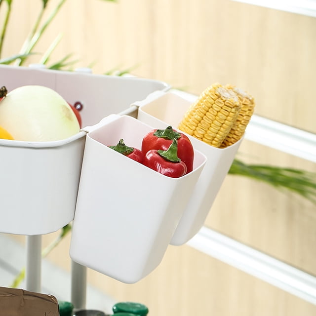 EXHUMKY 3Ud Canastas Colgantes Para Guardar Artículos Plástico Práctico Para Varios Espacios