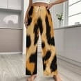 thumbnail image 2 of Leopard Print Pajama Pants Breathable with Pockets Pajamas For Lady Vintage Sleeping Pants Bedroom Homewear, 2 of 6